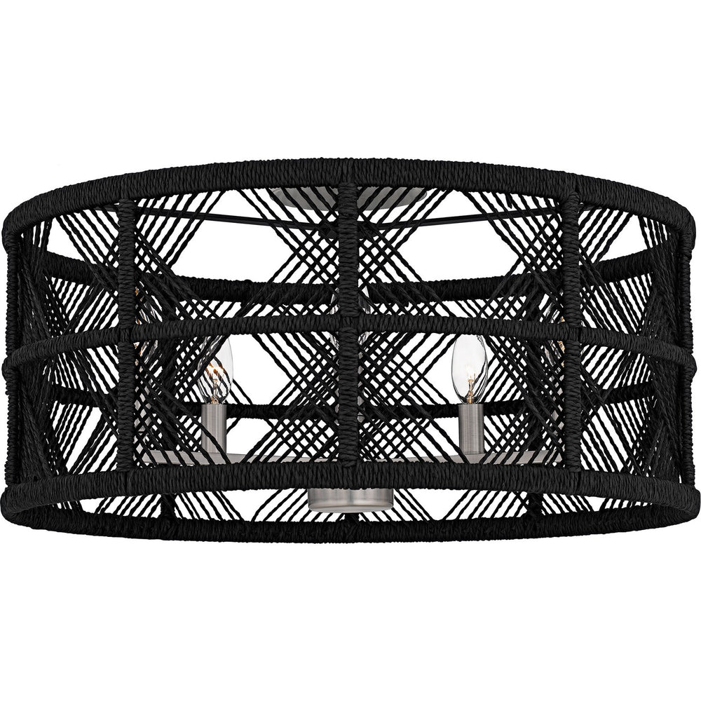Quoizel - Five Light Semi-Flush Mount - Axford - Antique Nickel- Union Lighting Luminaires Decor