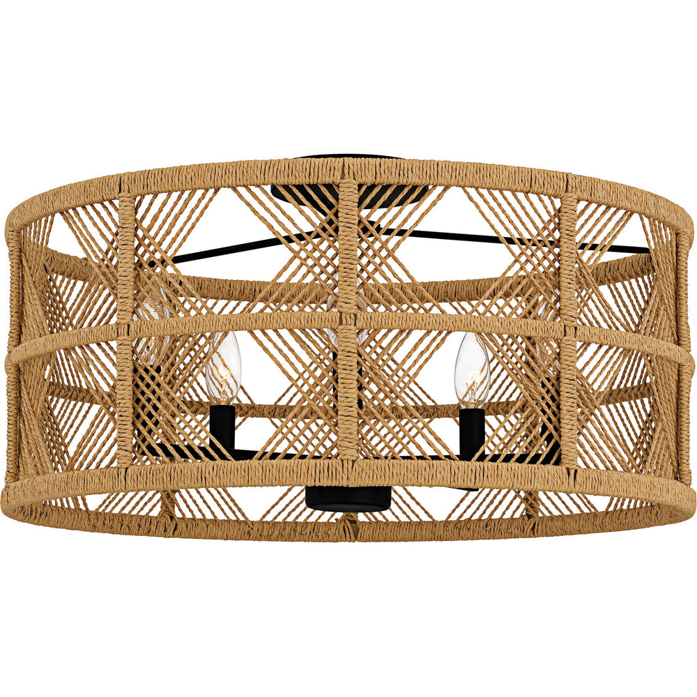 Quoizel - Five Light Semi-Flush Mount - Axford - Matte Black- Union Lighting Luminaires Decor