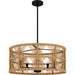 Quoizel - Five Light Pendant - Axford - Matte Black- Union Lighting Luminaires Decor
