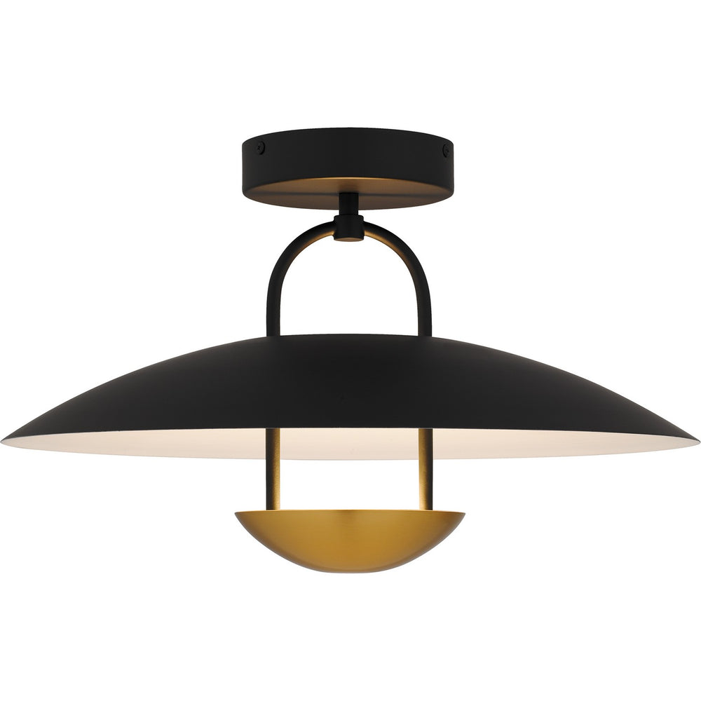 Quoizel - LED Semi-Flush Mount - Bingham - Matte Black- Union Lighting Luminaires Decor