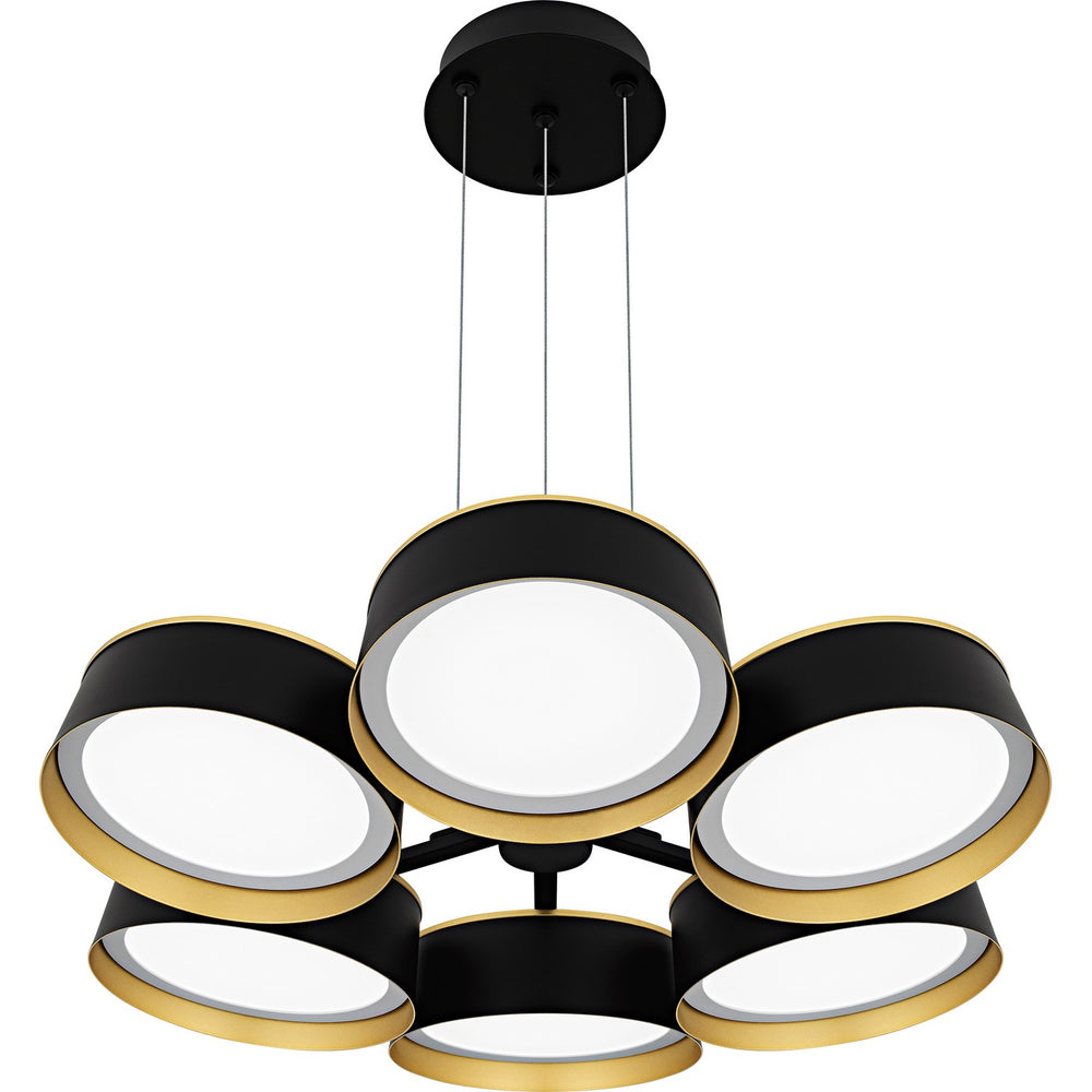 Quoizel - LED Chandelier - Byrnes - Matte Black- Union Lighting Luminaires Decor