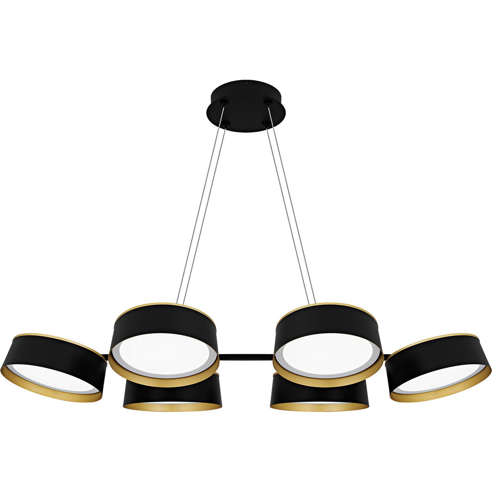 Quoizel - LED Linear Chandelier - Byrnes - Matte Black- Union Lighting Luminaires Decor