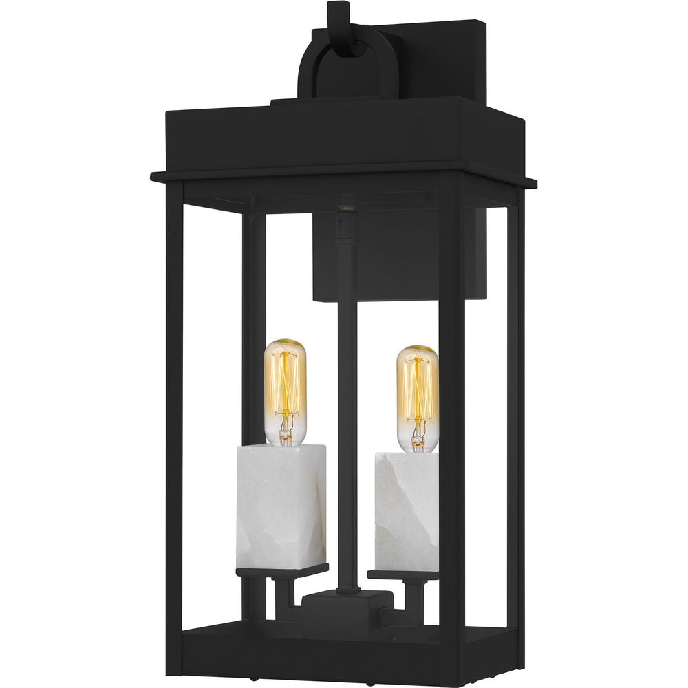 Quoizel - Two Light Outdoor Wall Lantern - Carmen - Matte Black- Union Lighting Luminaires Decor
