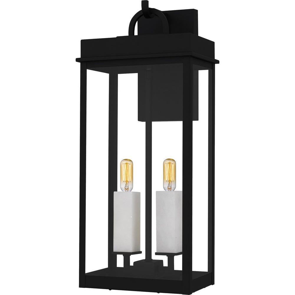 Quoizel - Two Light Outdoor Wall Lantern - Carmen - Matte Black- Union Lighting Luminaires Decor