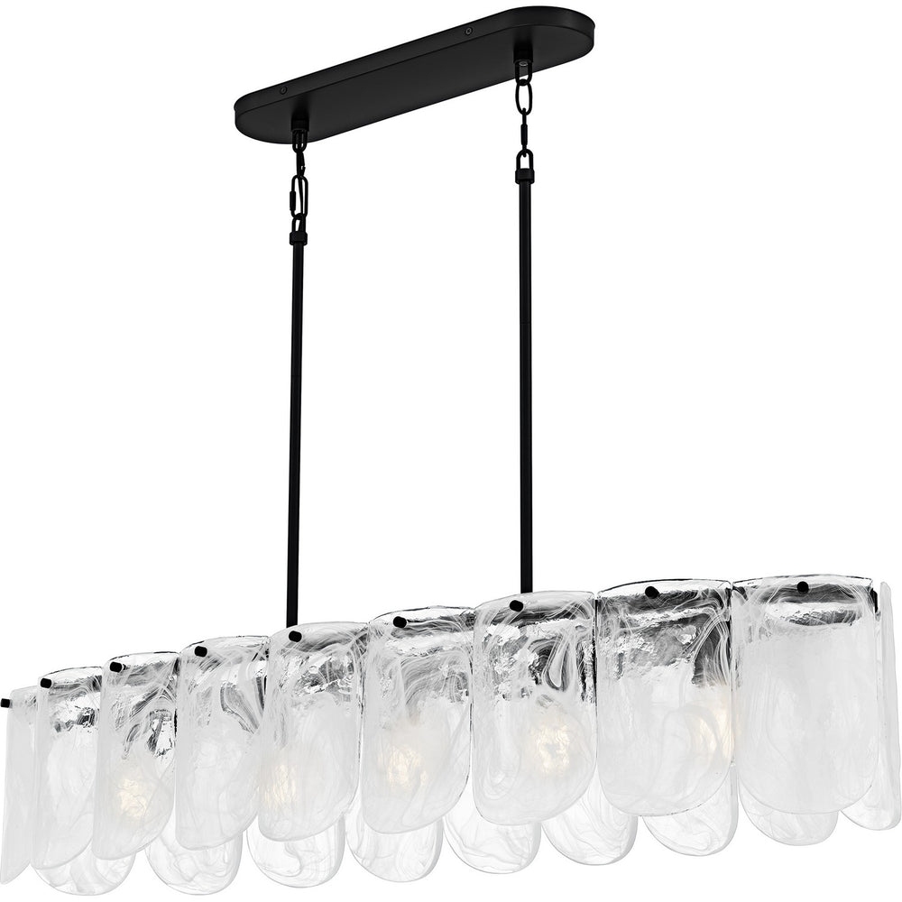 Quoizel - Five Light Linear Chandelier - Cassidy - Matte Black- Union Lighting Luminaires Decor