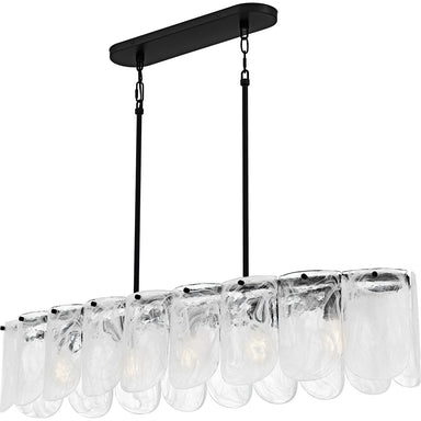 Quoizel - Five Light Linear Chandelier - Cassidy - Matte Black- Union Lighting Luminaires Decor