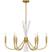 Quoizel - Six Light Chandelier - Cecily - Brushed Gold- Union Lighting Luminaires Decor