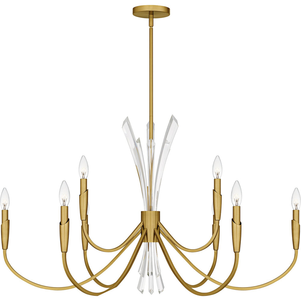 Quoizel - Nine Light Chandelier - Cecily - Brushed Gold- Union Lighting Luminaires Decor