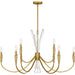 Quoizel - Nine Light Chandelier - Cecily - Brushed Gold- Union Lighting Luminaires Decor