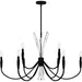 Quoizel - Nine Light Chandelier - Cecily - Matte Black- Union Lighting Luminaires Decor