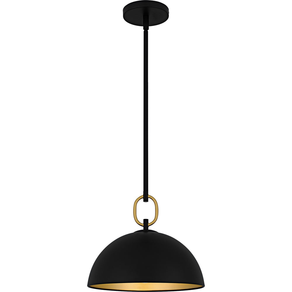 Quoizel - One Light Pendant - Cleo - Matte Black- Union Lighting Luminaires Decor