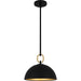 Quoizel - One Light Pendant - Cleo - Matte Black- Union Lighting Luminaires Decor