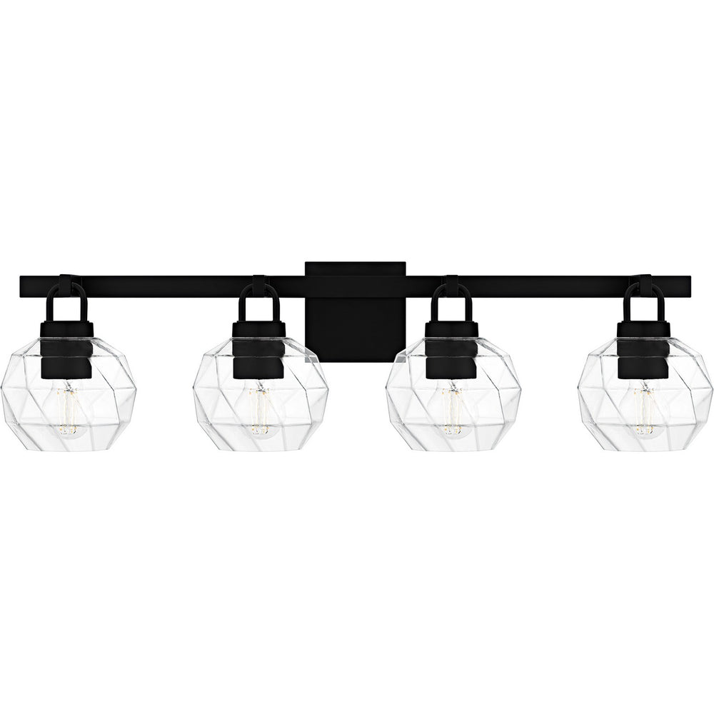 Quoizel - Four Light Bath - Celina - Matte Black- Union Lighting Luminaires Decor