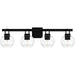 Quoizel - Four Light Bath - Celina - Matte Black- Union Lighting Luminaires Decor