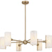 Quoizel - Six Light Chandelier - Curran - Bronze Gold- Union Lighting Luminaires Decor