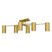 Quoizel - Six Light Semi-Flush Mount - Foreland - Brushed Gold- Union Lighting Luminaires Decor