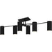 Quoizel - Six Light Semi-Flush Mount - Foreland - Matte Black- Union Lighting Luminaires Decor