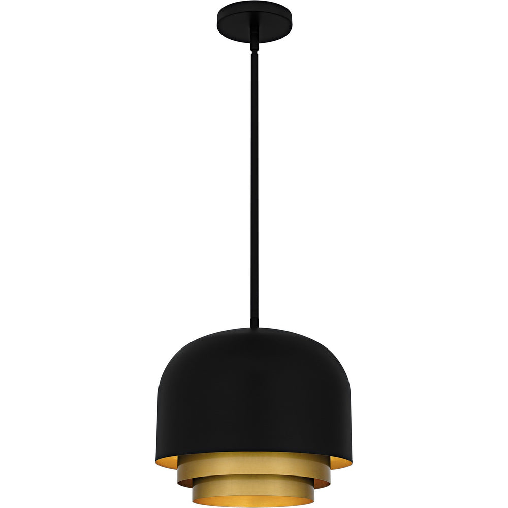 Quoizel - Three Light Pendant - Frankie - Matte Black- Union Lighting Luminaires Decor