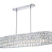 Quoizel - Five Light Linear Chandelier - Gibson - Polished Chrome- Union Lighting Luminaires Decor