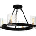 Quoizel - Four Light Semi-Flush Mount - Gloucester - Matte Black- Union Lighting Luminaires Decor