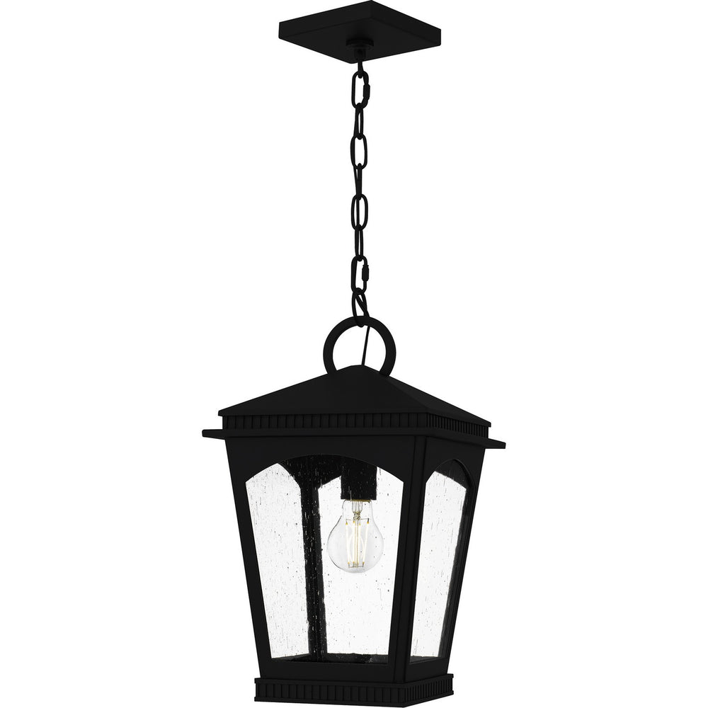Quoizel - One Light Outdoor Hanging Lantern - Huck - Earth Black- Union Lighting Luminaires Decor
