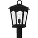 Quoizel - One Light Outdoor Post Lantern - Huck - Earth Black- Union Lighting Luminaires Decor