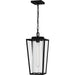 Quoizel - One Light Outdoor Hanging Lantern - Jett - Matte Black- Union Lighting Luminaires Decor