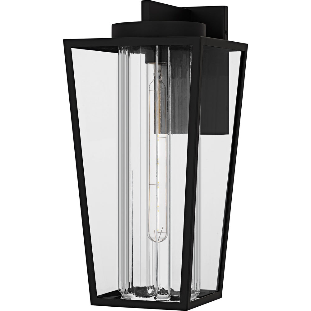 Quoizel - One Light Outdoor Wall Lantern - Jett - Matte Black- Union Lighting Luminaires Decor