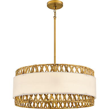Quoizel - Five Light Pendant - Kate - Brushed Gold- Union Lighting Luminaires Decor