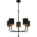 Quoizel - Five Light Chandelier - Lockery - Matte Black- Union Lighting Luminaires Decor
