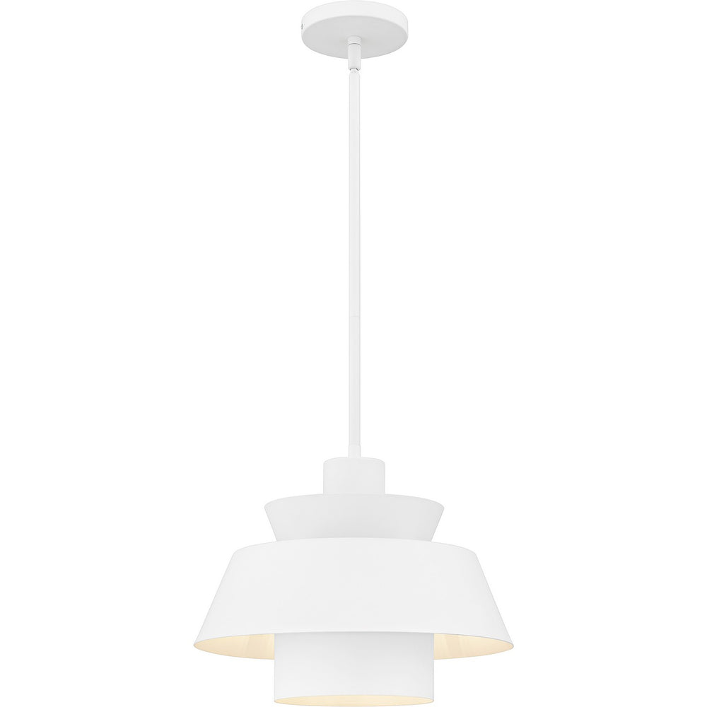 Quoizel - One Light Pendant - Lumi - Matte White- Union Lighting Luminaires Decor