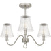 Quoizel - Three Light Semi-Flush Mount - McKinney - Brushed Nickel- Union Lighting Luminaires Decor
