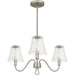 Quoizel - Three Light Chandelier - McKinney - Brushed Nickel- Union Lighting Luminaires Decor