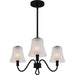 Quoizel - Three Light Chandelier - McKinney - Matte Black- Union Lighting Luminaires Decor