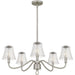 Quoizel - Five Light Chandelier - McKinney - Brushed Nickel- Union Lighting Luminaires Decor
