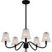 Quoizel - Five Light Chandelier - McKinney - Matte Black- Union Lighting Luminaires Decor