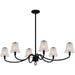 Quoizel - Six Light Linear Chandelier - McKinney - Matte Black- Union Lighting Luminaires Decor