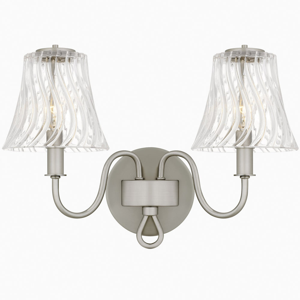 Quoizel - Two Light Bath - McKinney - Brushed Nickel- Union Lighting Luminaires Decor