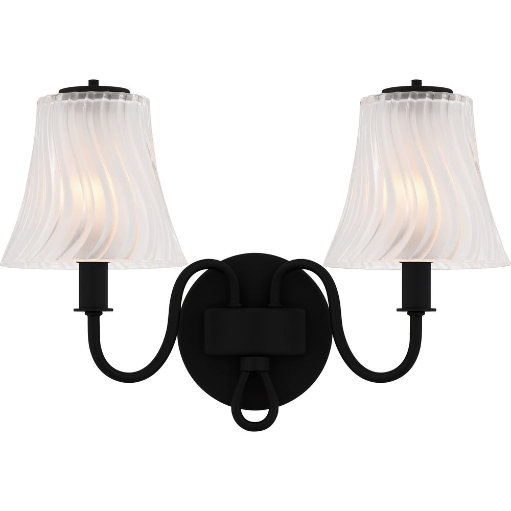 Quoizel - Two Light Bath - McKinney - Matte Black- Union Lighting Luminaires Decor