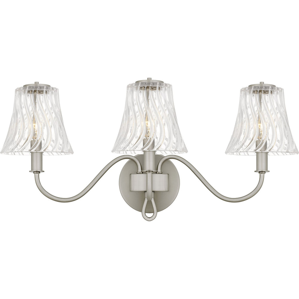 Quoizel - Three Light Bath - McKinney - Brushed Nickel- Union Lighting Luminaires Decor