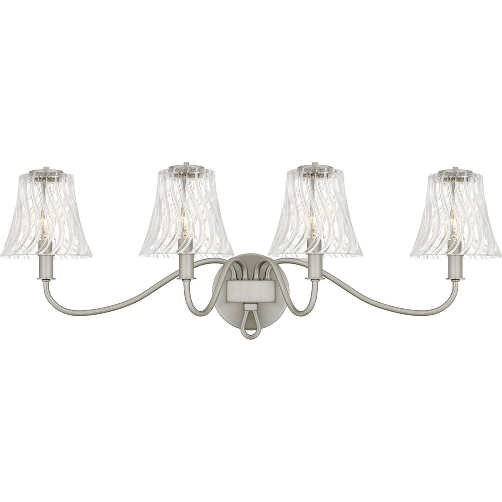 Quoizel - Four Light Bath - McKinney - Brushed Nickel- Union Lighting Luminaires Decor