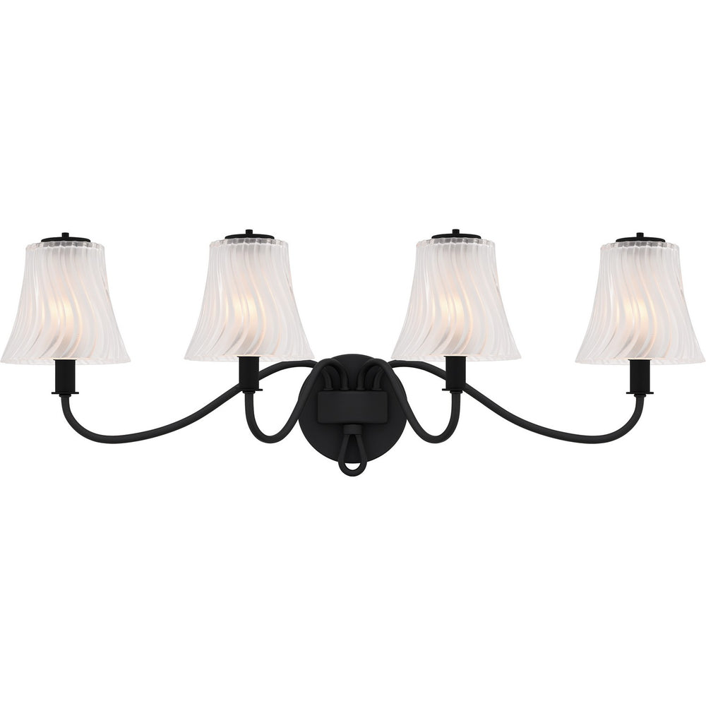 Quoizel - Four Light Bath - McKinney - Matte Black- Union Lighting Luminaires Decor