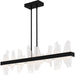 Quoizel - LED Linear Chandelier - Aurelia - Matte Black- Union Lighting Luminaires Decor