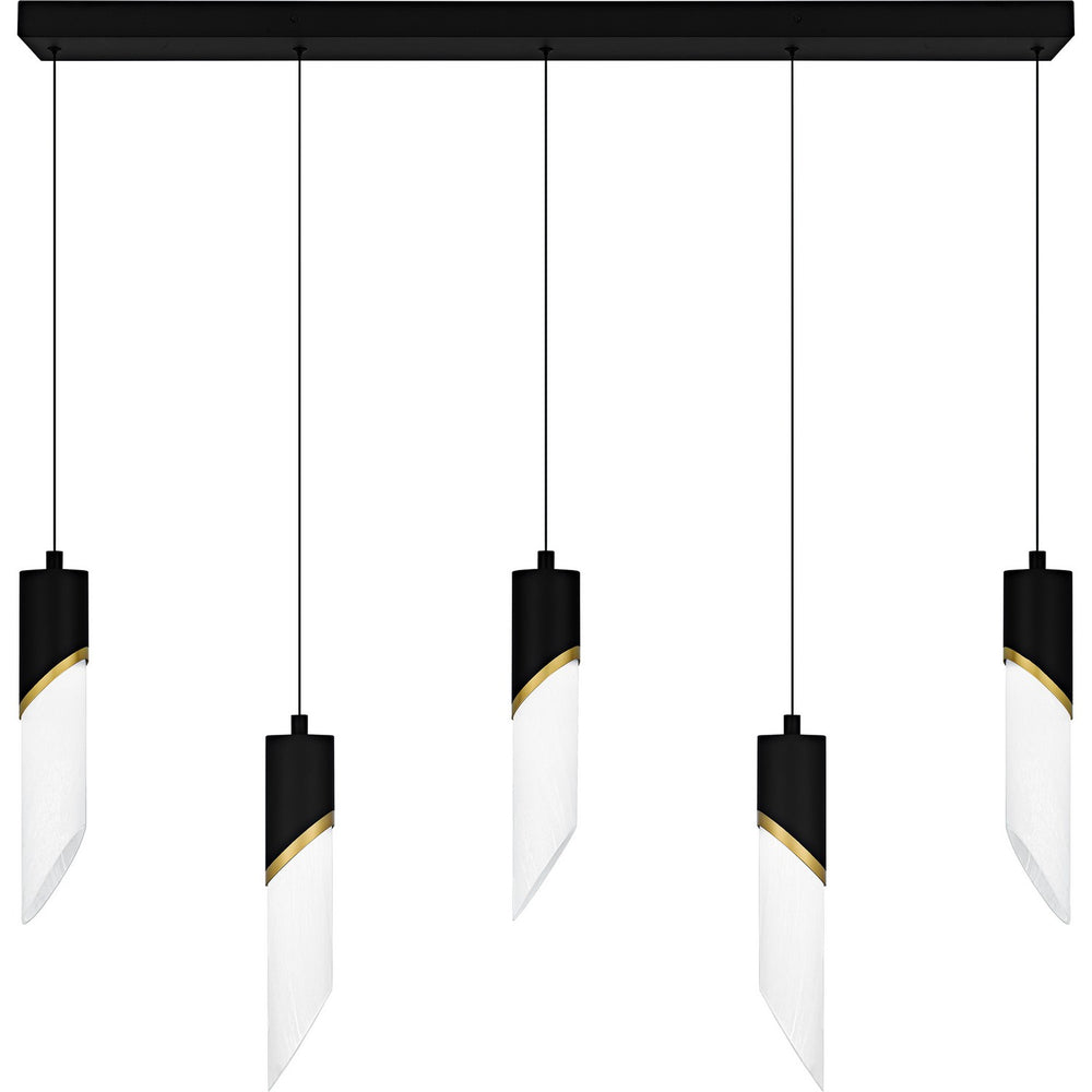 Quoizel - LED Linear Chandelier - Alys - Matte Black- Union Lighting Luminaires Decor