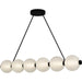 Quoizel - LED Linear Chandelier - Clarendon - Matte Black- Union Lighting Luminaires Decor