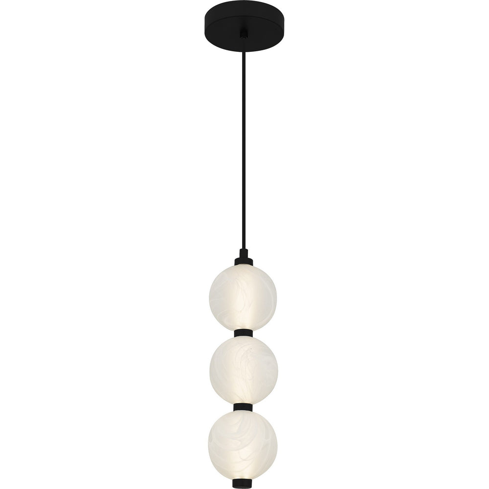 Quoizel - LED Mini Pendant - Clarendon - Matte Black- Union Lighting Luminaires Decor
