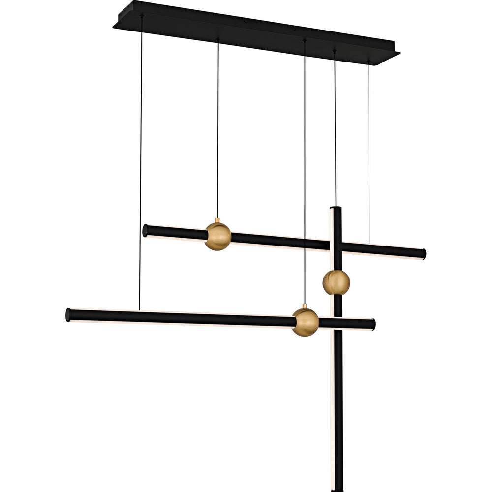 Quoizel - LED Linear Chandelier - Harvick - Matte Black- Union Lighting Luminaires Decor