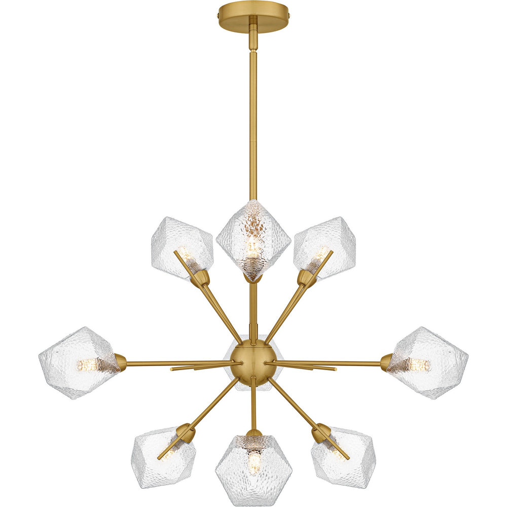 Quoizel - Nine Light Chandelier - Salvador - Brushed Gold- Union Lighting Luminaires Decor
