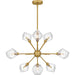 Quoizel - Nine Light Chandelier - Salvador - Brushed Gold- Union Lighting Luminaires Decor