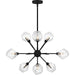 Quoizel - Nine Light Chandelier - Salvador - Earth Black- Union Lighting Luminaires Decor